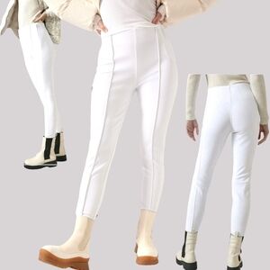 Athleta Glacier Snow Skinny II Cold Weather Water-Repellent Leggings White Sz 8